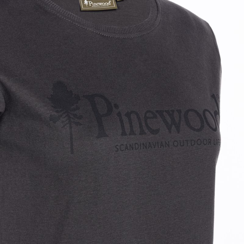 Pinewood Outdoor Life women's T-shirt dark anthracite 3