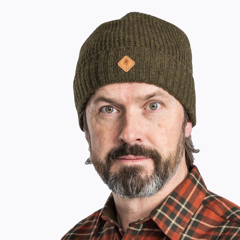 Pinewood Knitted Wool mossgreen mel winter cap 6