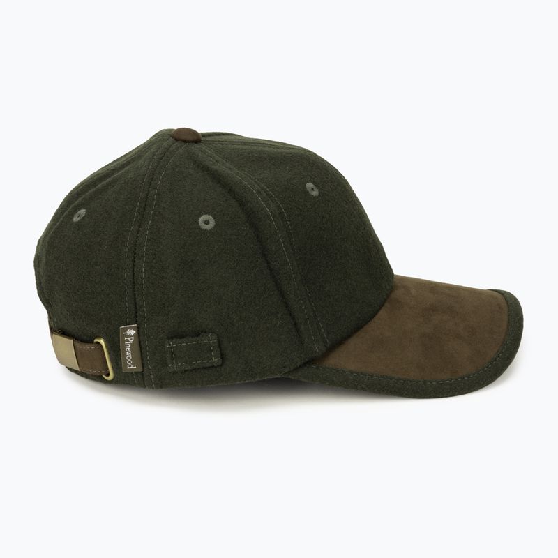 Pinewood Edmonton Exclusive mossgreen/suede brown baseball cap 2