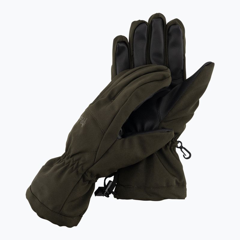 Men's trekking gloves Pinewood Padded 5-F d.green