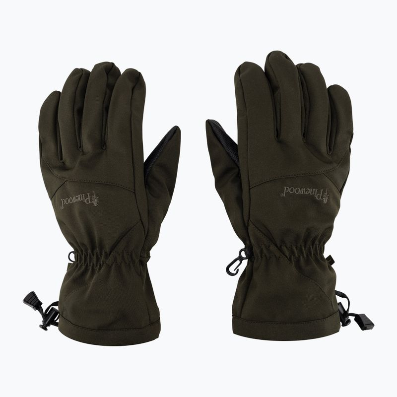 Men's trekking gloves Pinewood Padded 5-F d.green 3