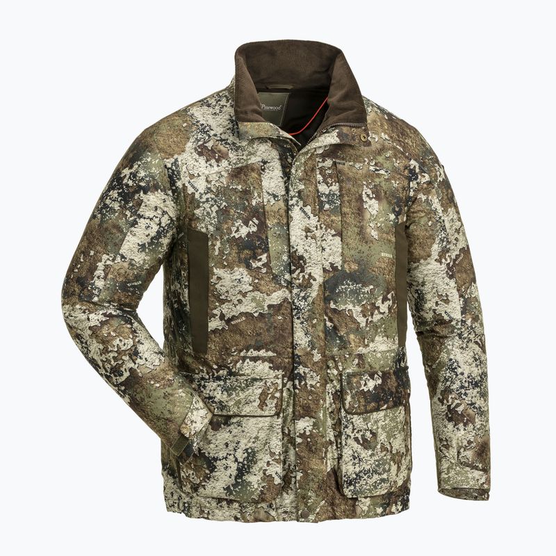 Men's softshell jacket Pinewood Smaland Light Camou strata/suede brown 11