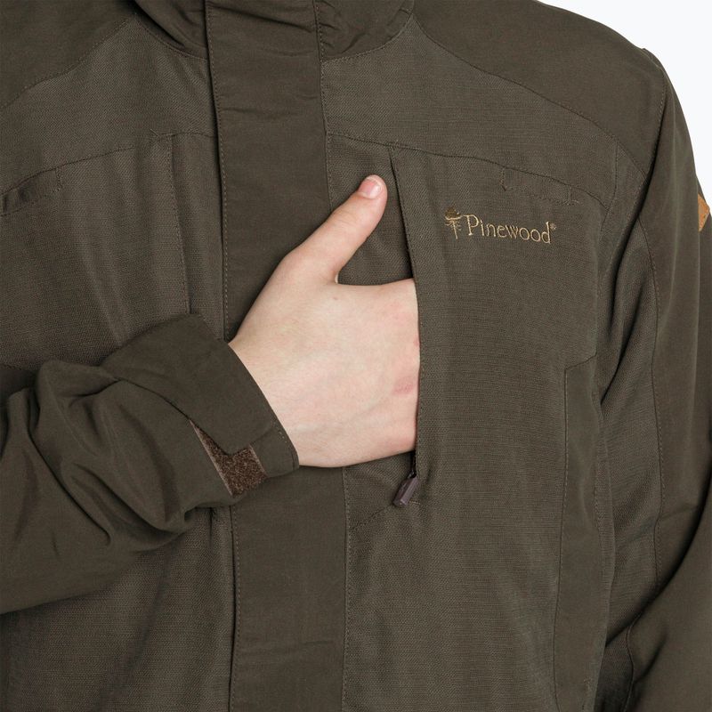 Men's Pinewood Smaland Light suede brown softshell jacket 3
