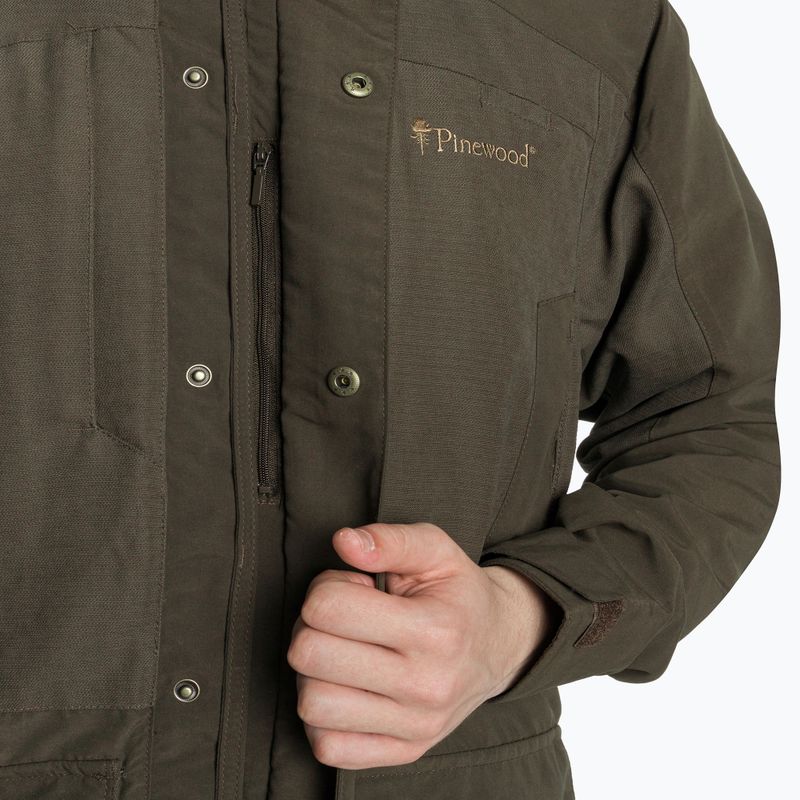 Men's Pinewood Smaland Light suede brown softshell jacket 5