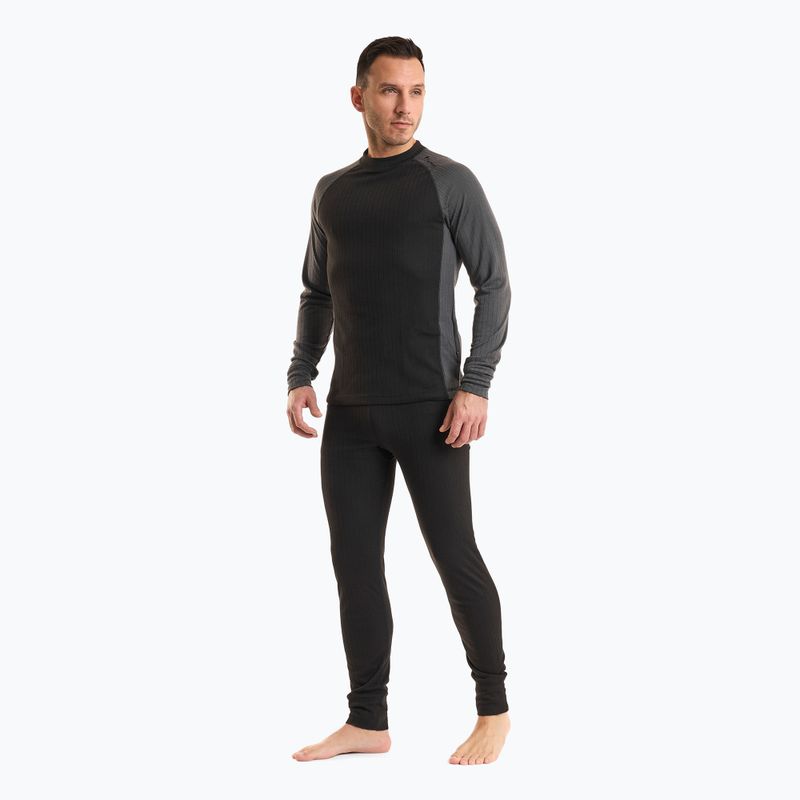 Men's thermal underwear Pinewood Finnveden Base Layer black/dark grey