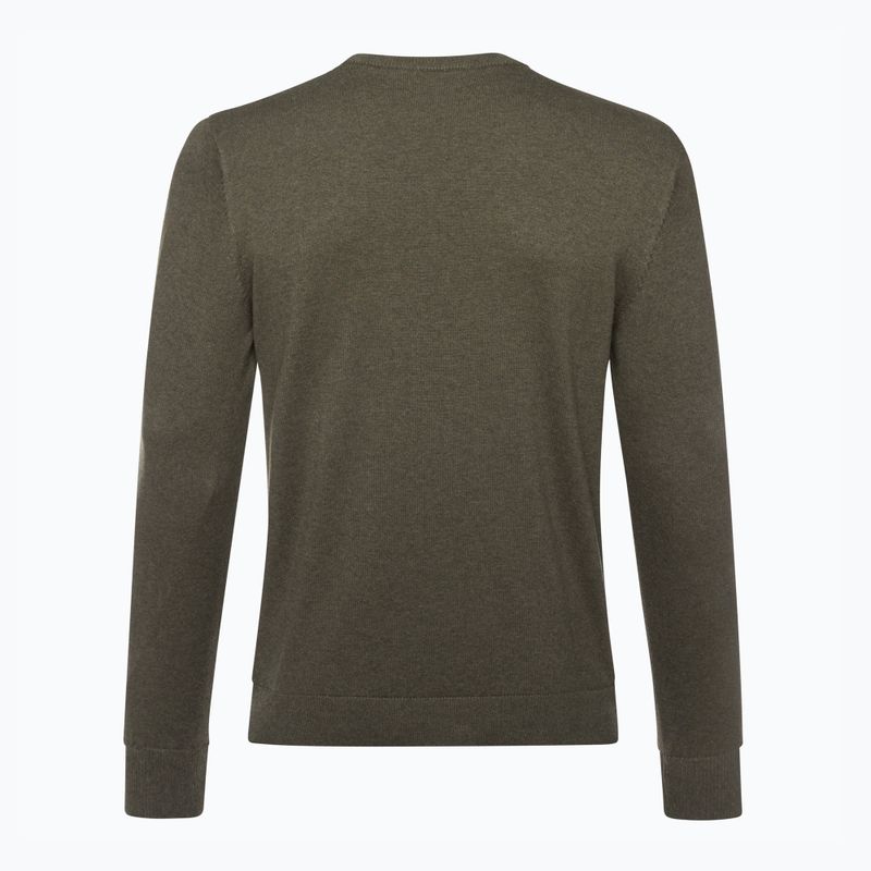 Men's trekking sweatshirt Pinewood Varnamo Crewneck Knitted green mel 2