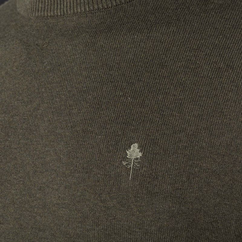 Men's trekking sweatshirt Pinewood Varnamo Crewneck Knitted green mel 3