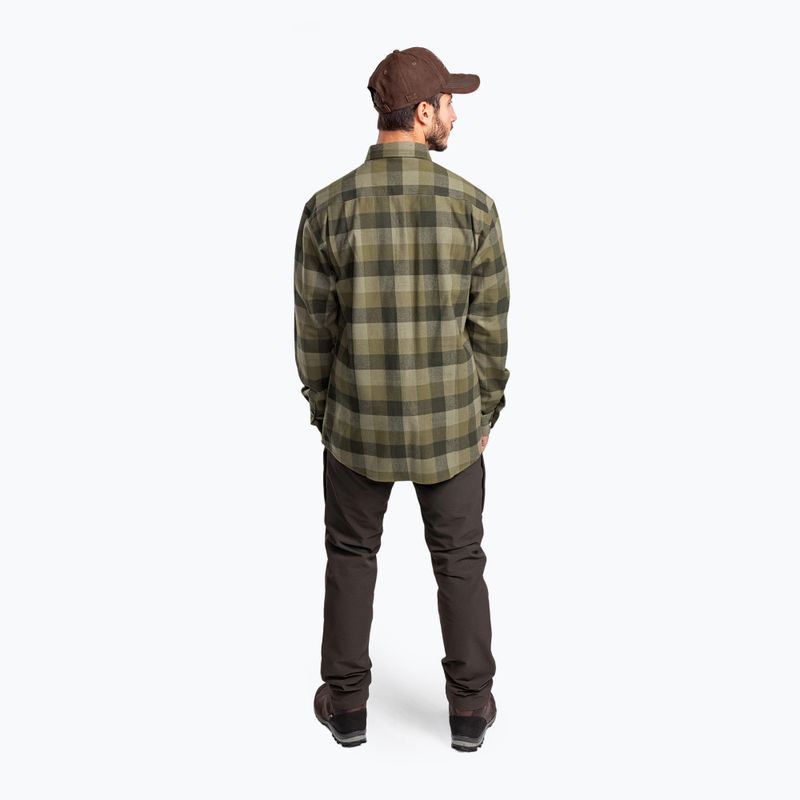 Men's Pinewood Lumbo olive/suede brown shirt 2