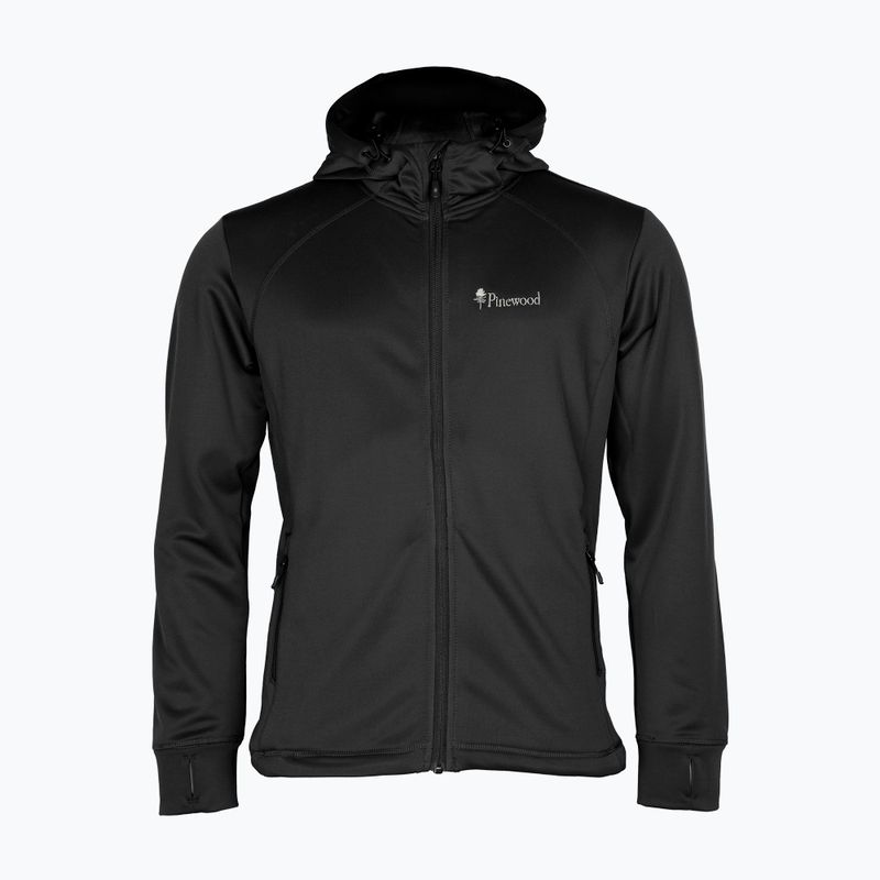 Men's Pinewood Finnveden Hoodie trekking sweatshirt black 2