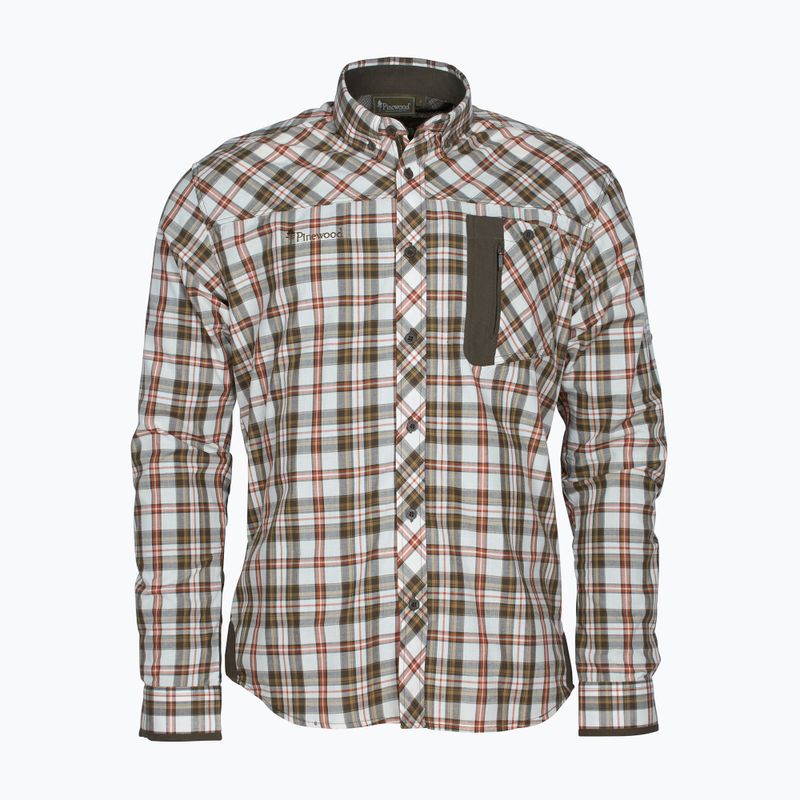 Men's Pinewood Wolf offwhite/brown shirt 4