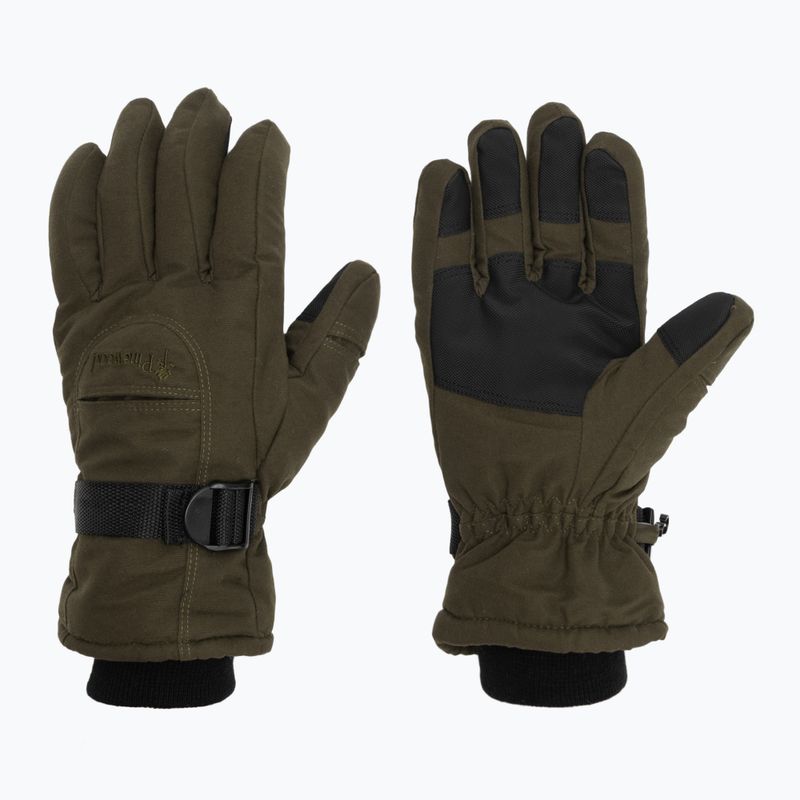 Men's trekking gloves Pinewood Membrane Glove moss green