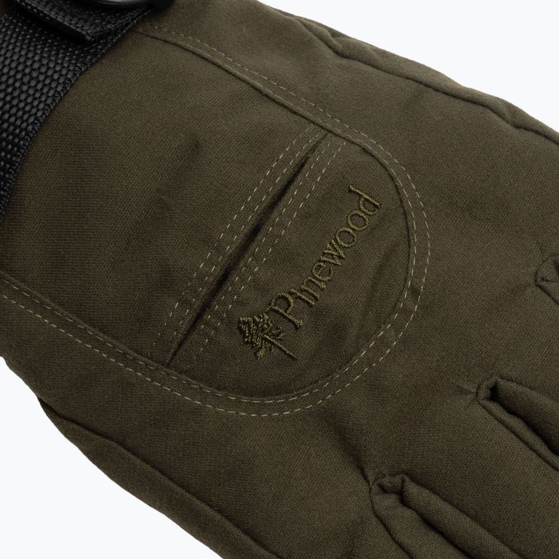 Men's trekking gloves Pinewood Membrane Glove moss green 6