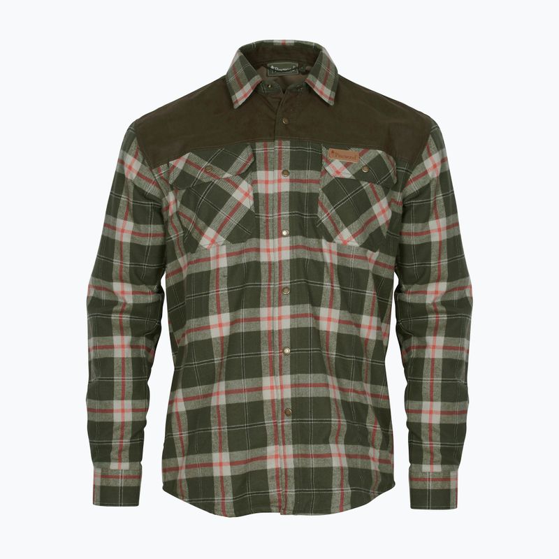 Pinewood men's shirt Douglas d.green/red