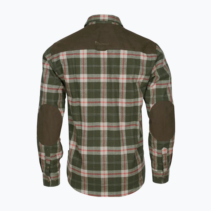 Pinewood men's shirt Douglas d.green/red 2