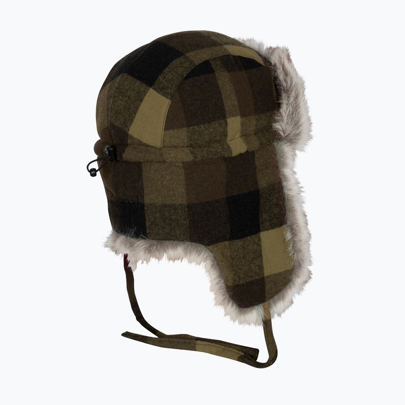 Pinewood Classic Checked Fur winter cap green / black 2