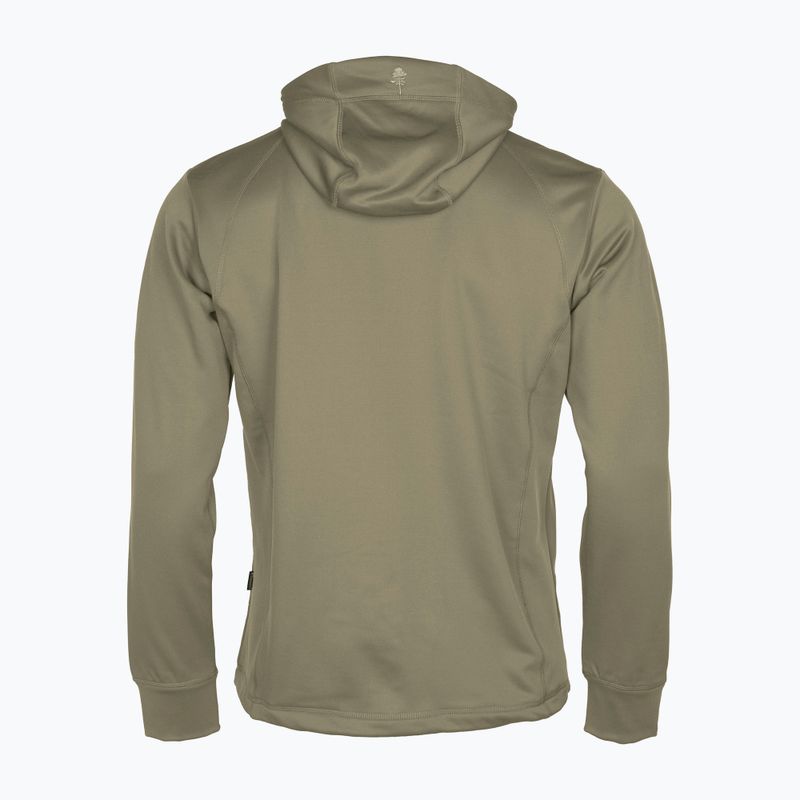 Men's Pinewood Finnveden Hoodie mid khaki trekking sweatshirt 5