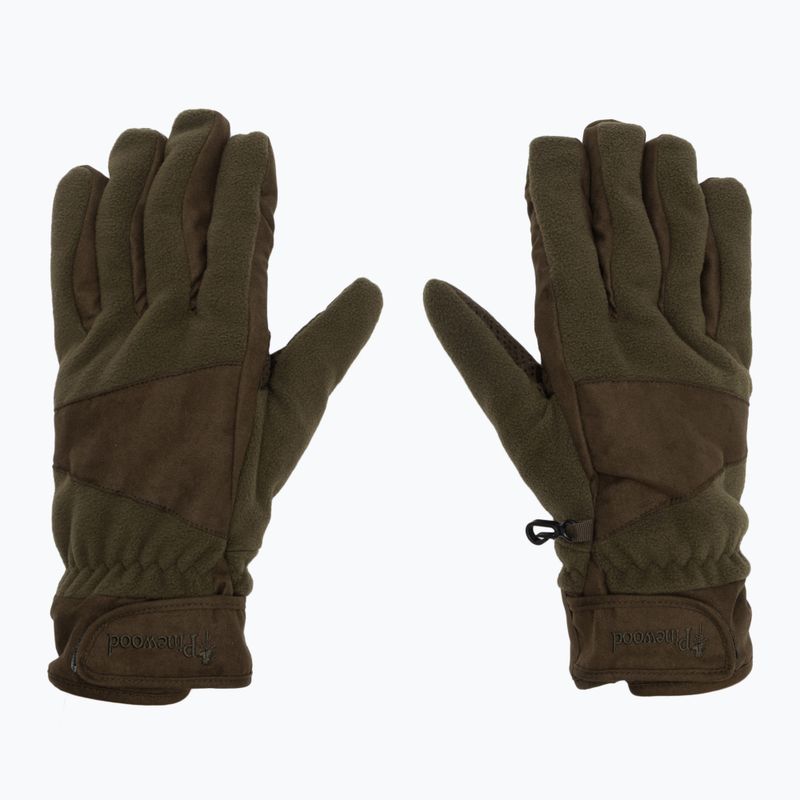 Pinewood Småland Hunters Extreme Fleece men's gloves h.brown / suede brown 2