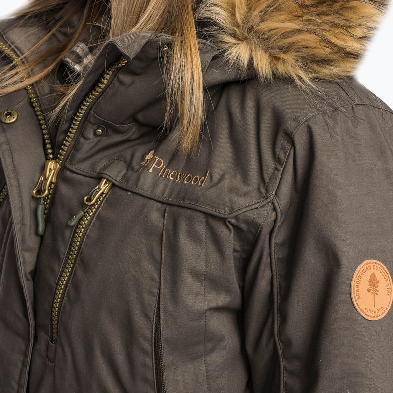 Women's insulated coat Pinewood Finnveden Winter Parka d.olive 3