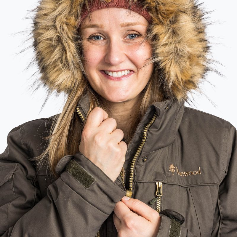 Women's insulated coat Pinewood Finnveden Winter Parka d.olive 4
