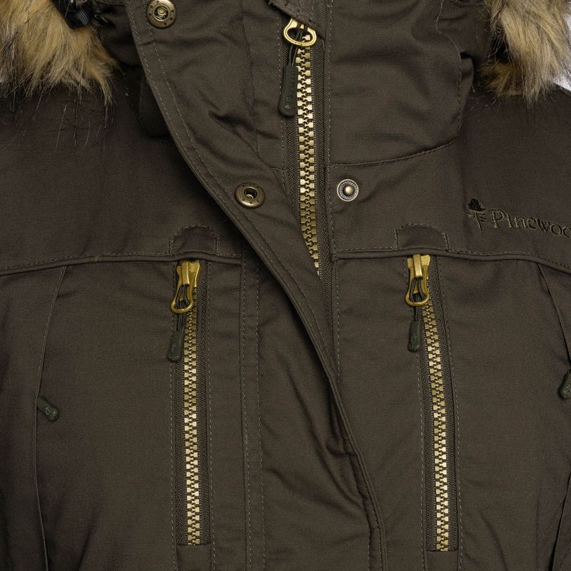 Women's insulated coat Pinewood Finnveden Winter Parka d.olive 9
