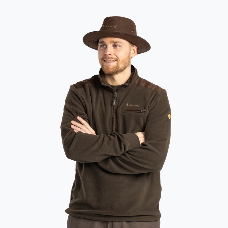 Men's Pinewood Småland Hunters Half Zip sweatshirt h.brown