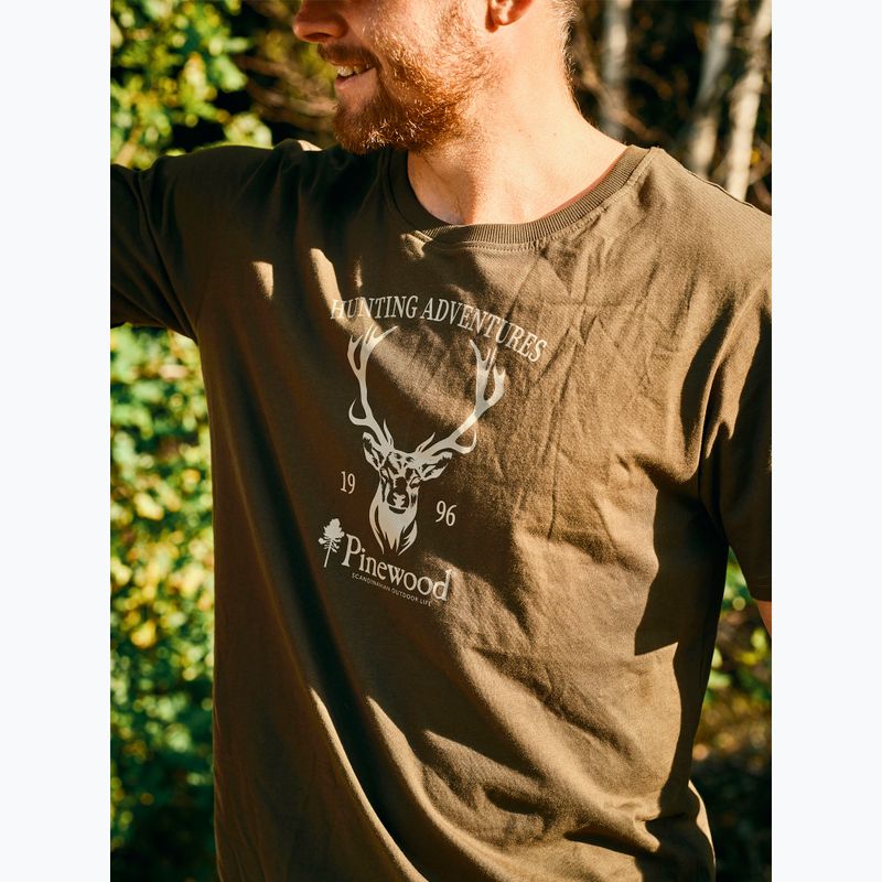 Men's Pinewood Red Deer green T-shirt 6