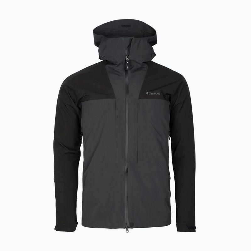 Men's Pinewood Abisko Trekking 3L rain jacket d.anthracite/black 7