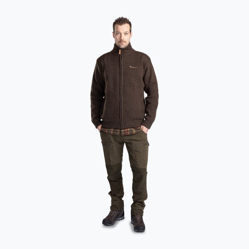 Pinewood men's jumper Hurricane d.brown mel 2