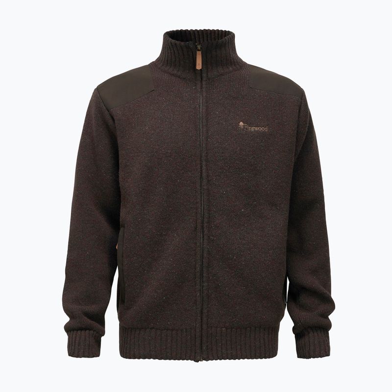 Pinewood men's jumper Hurricane d.brown mel 8