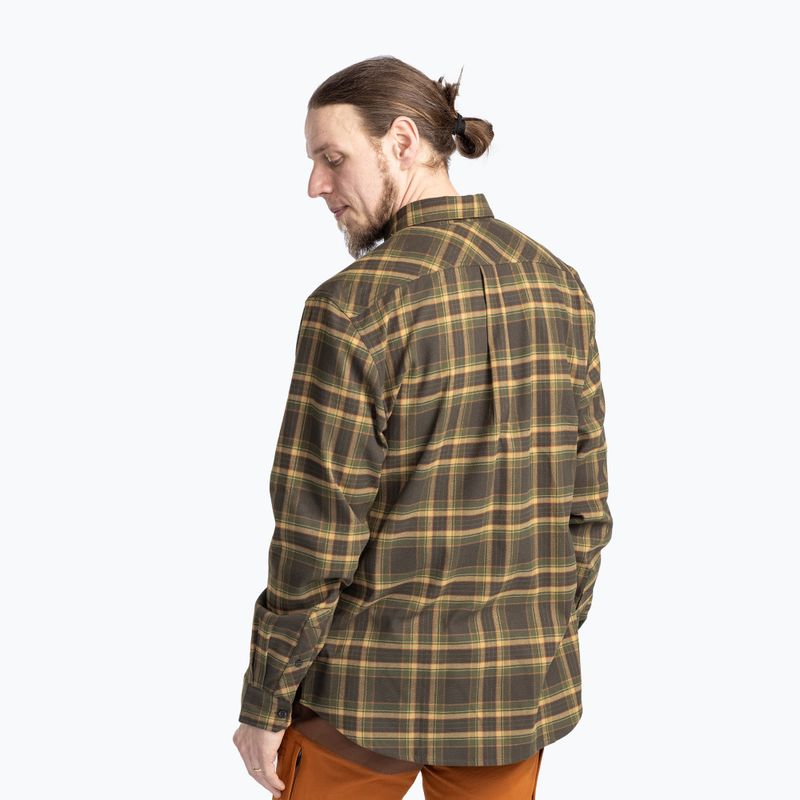 Men's Pinewood Abisko Hiking Flannel shirt moss green 3