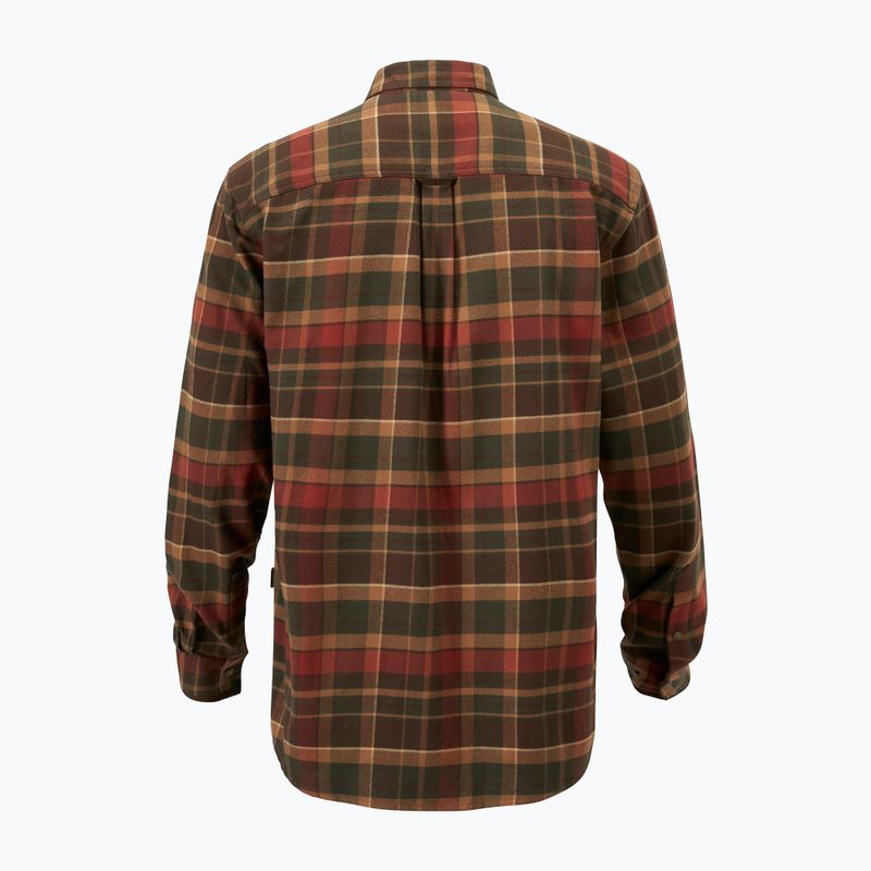 Men's Pinewood Prestwick Exclusive shirt d.green/terracotta 8