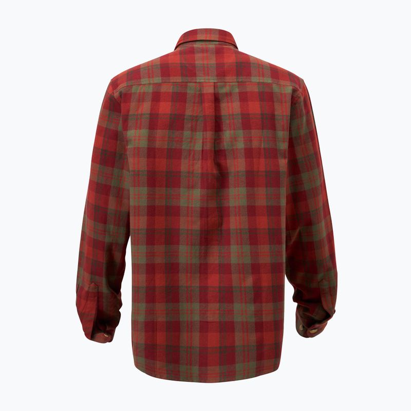Pinewood men's shirt Härjedalen terracotta/green 8