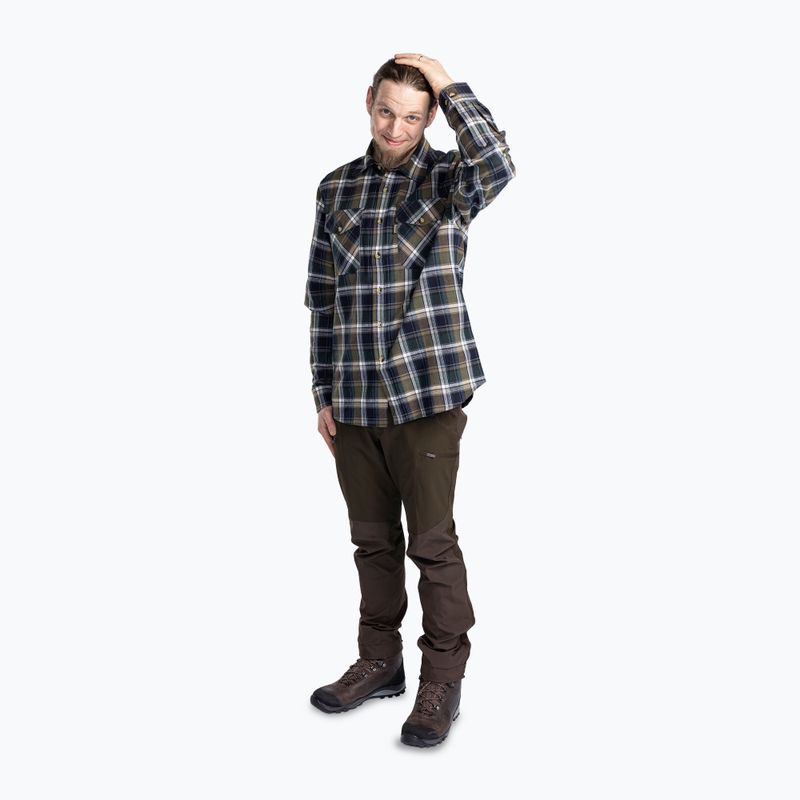 Pinewood men's shirt Härjedalen green/navy 4