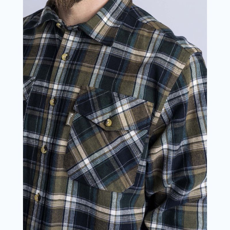 Pinewood men's shirt Härjedalen green/navy 6