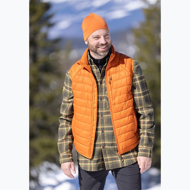 Men's Pinewood Abisko Insulation burned orange trekking sleeveless jacket 14