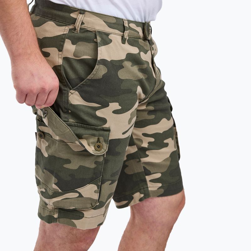 Men's Pinewood Värnamo Serengeti khaki camou trekking shorts 3