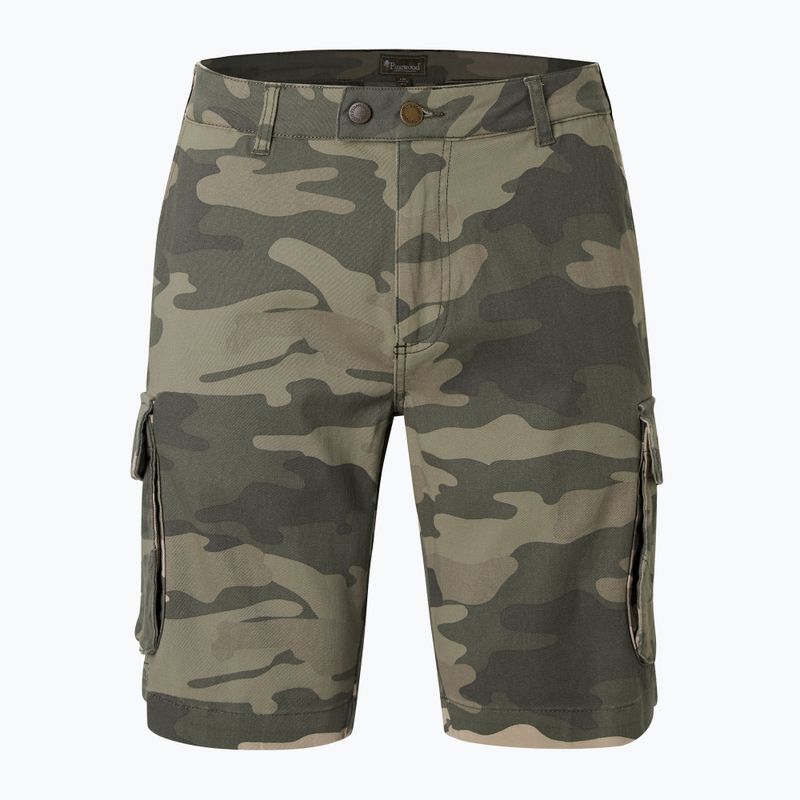 Men's Pinewood Värnamo Serengeti khaki camou trekking shorts 5