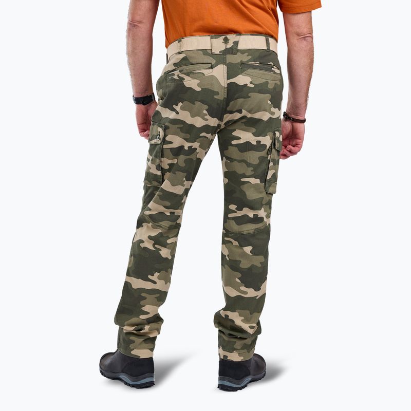 Men's Pinewood Värnamo Serengeti khaki camou trekking trousers 2