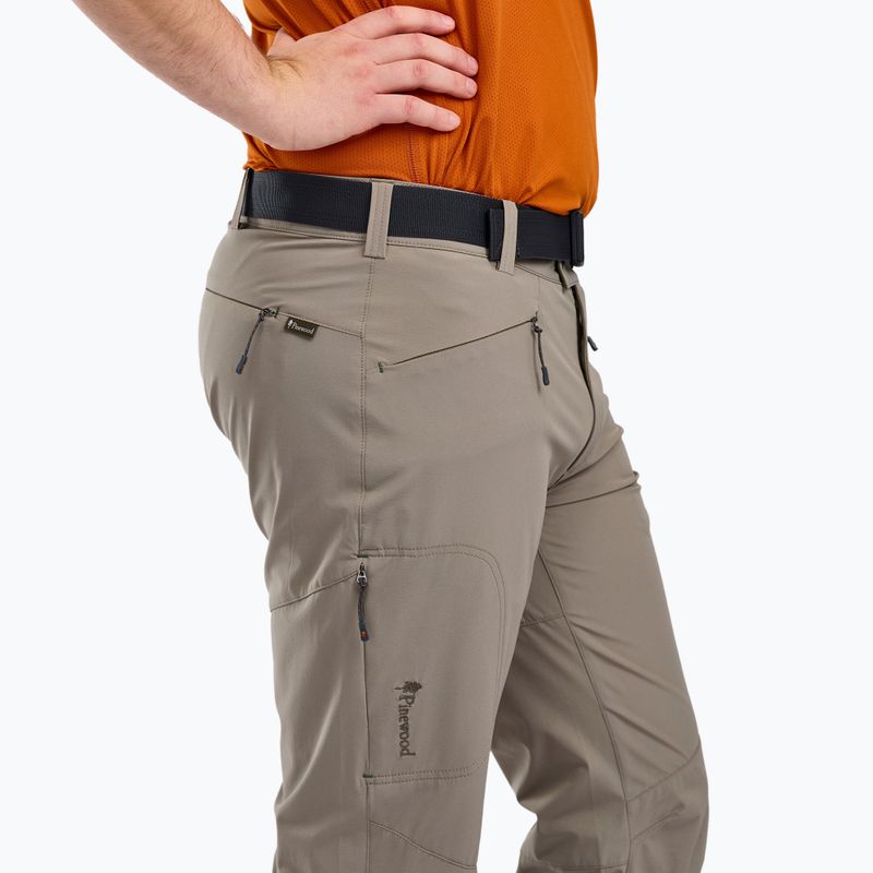 Men's Pinewood Finnveden Sports Light moth brown trekking trousers 3