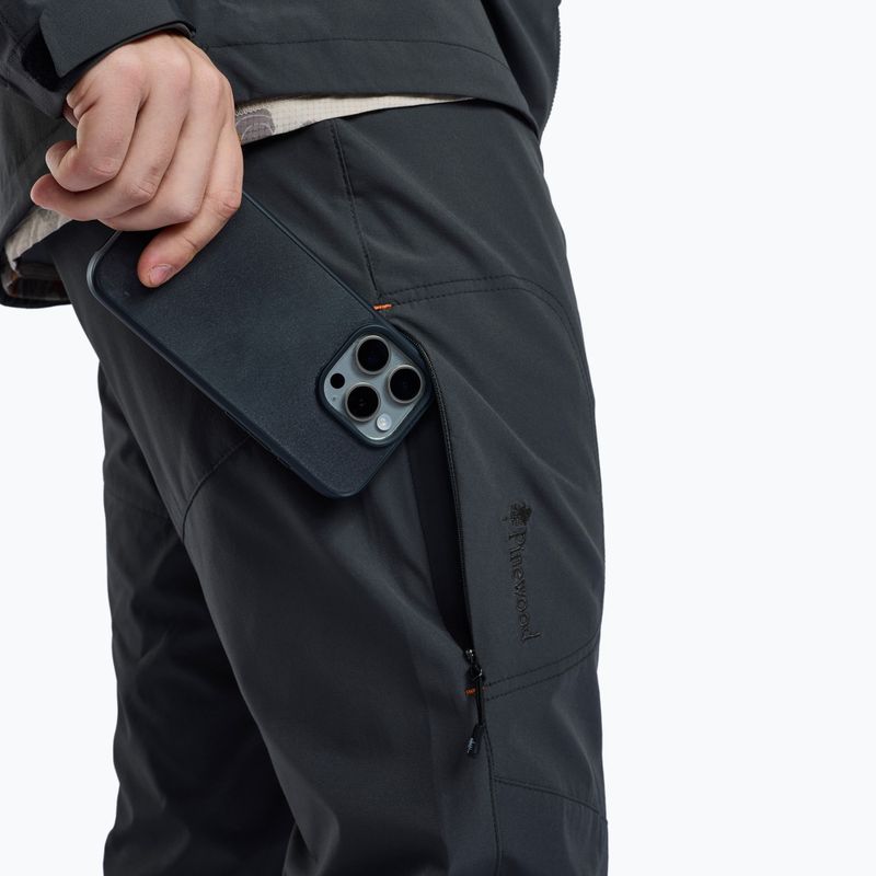 Men's Pinewood Finnveden Sports Light ash grey trekking trousers 5