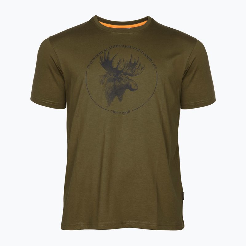 Men's Pinewood Moose olive T-shirt 4