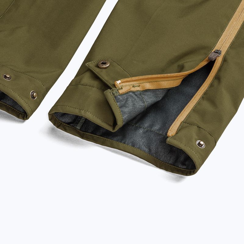 Men's waterproof trousers Pinewood Abisko olive green/hunter olive 9