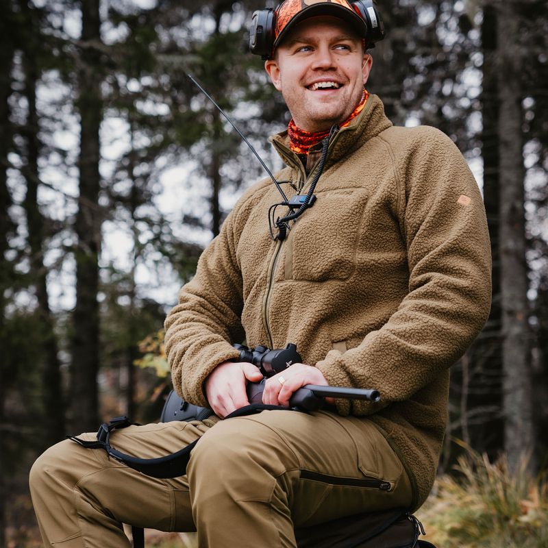 Men's trekking trousers Pinewood Furudal Hunters Hybrid Stretch olive green 9