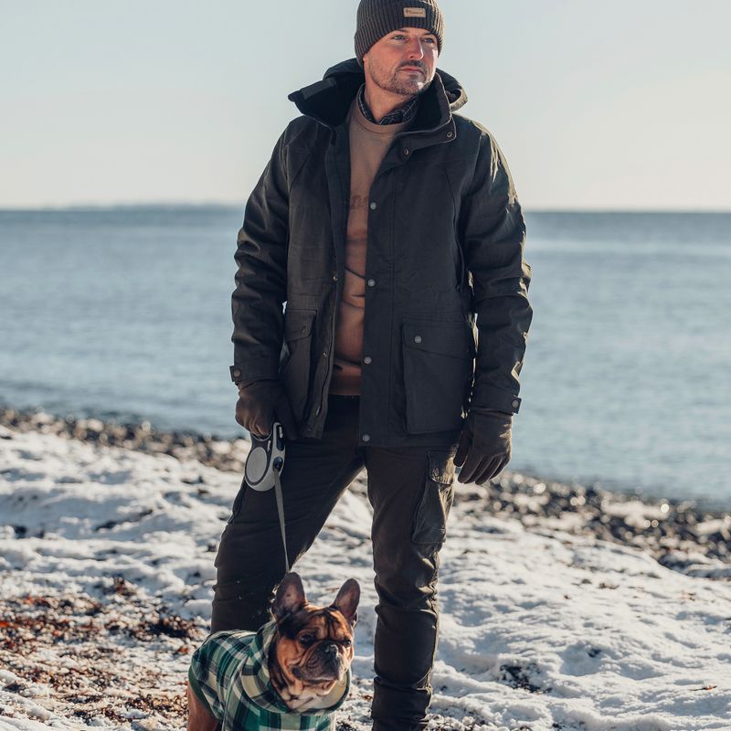 Men's wind jacket Pinewood Nydala Classic 2L moss green 11