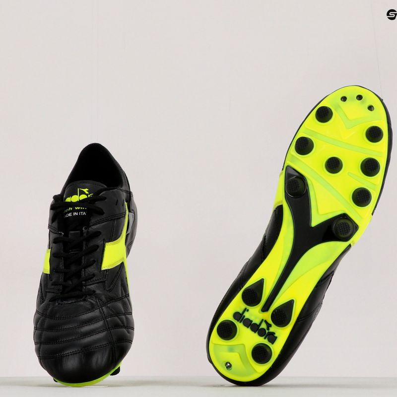 Men's football boots Diadora Match Winner RB Italy LT MDPU black-green DD-101.172363-C0004 11