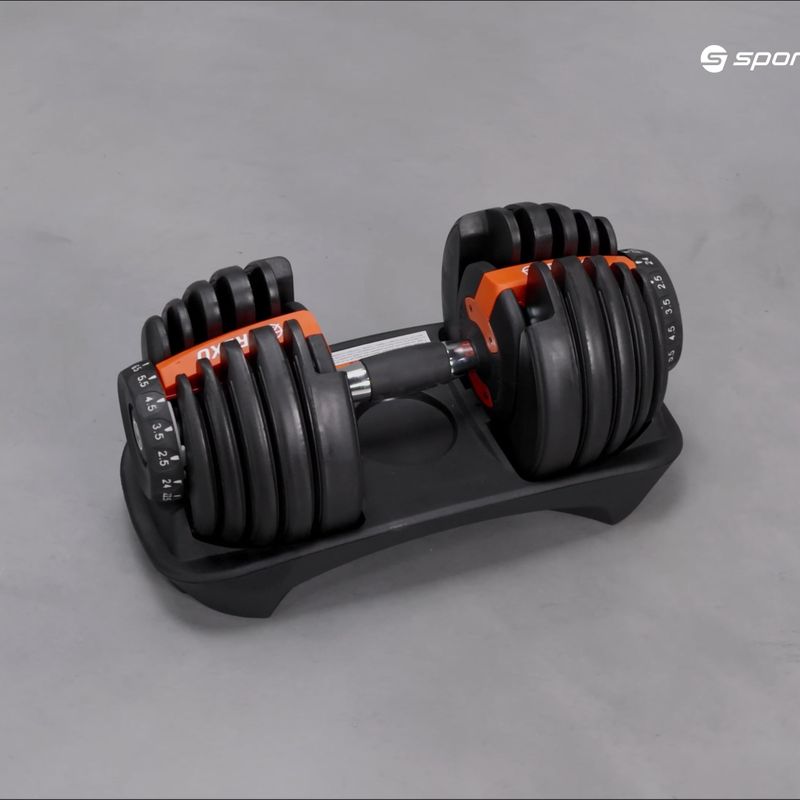 TREXO adjustable dumbbell black ADT-24 24 kg 19