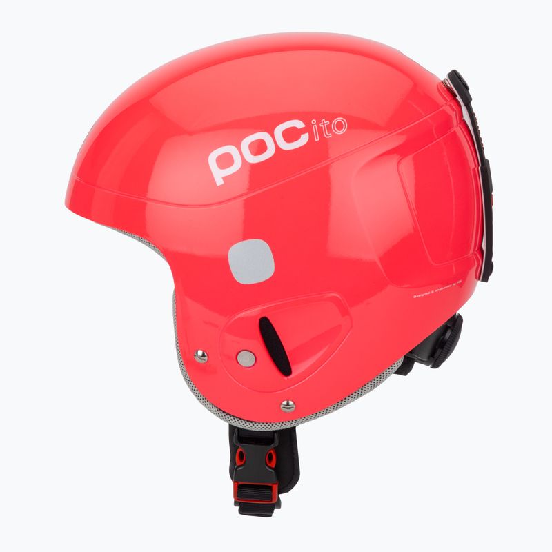 Children's ski helmet POC POCito Skull fluorescent pink 3