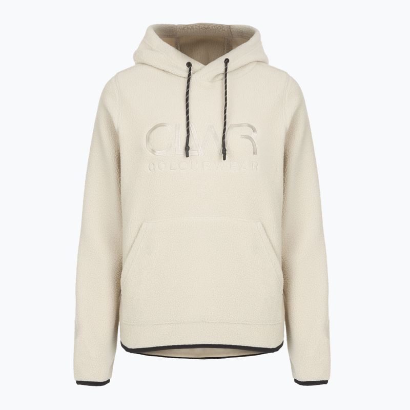Women's sweatshirt Colourwear Teddy Hood 2.0 light beige