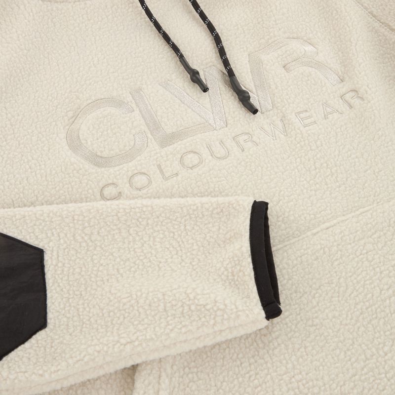 Women's sweatshirt Colourwear Teddy Hood 2.0 light beige 3