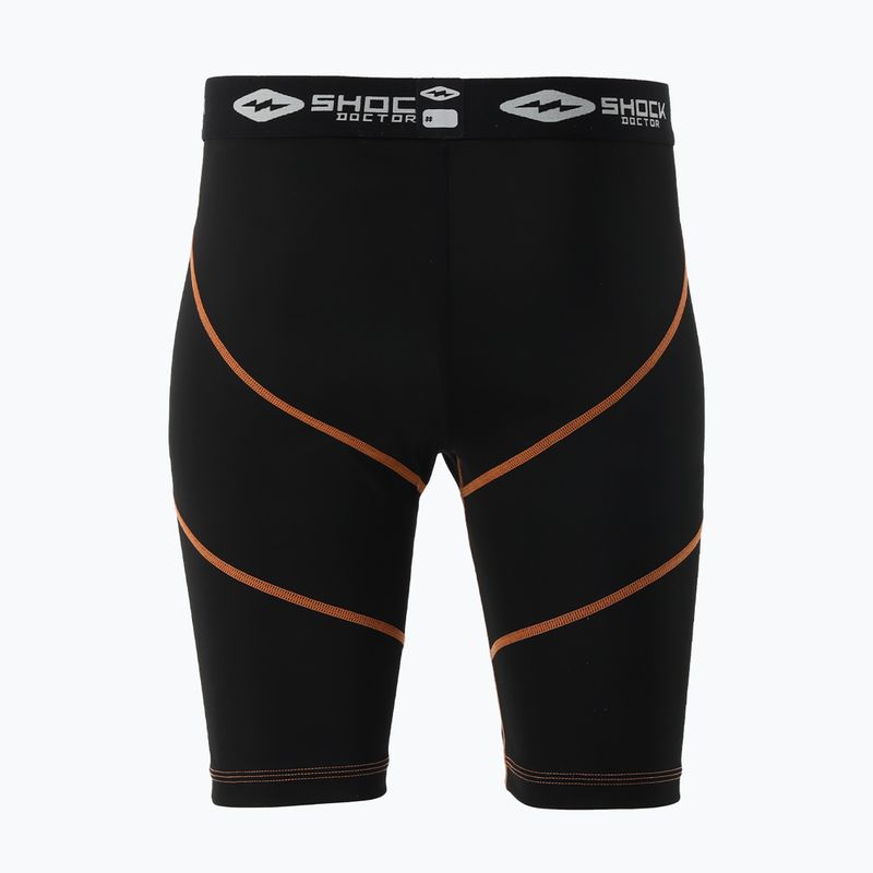 Compression shorts with pelvic protectionShock Doctor black 3
